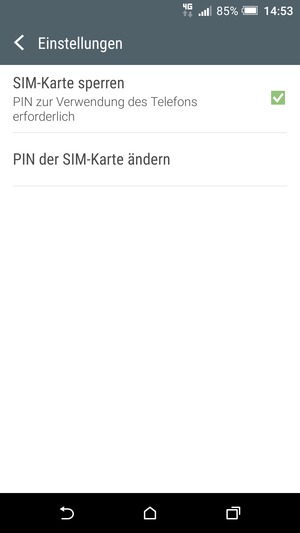 Wählen Sie PIN der SIM-Karte ändern