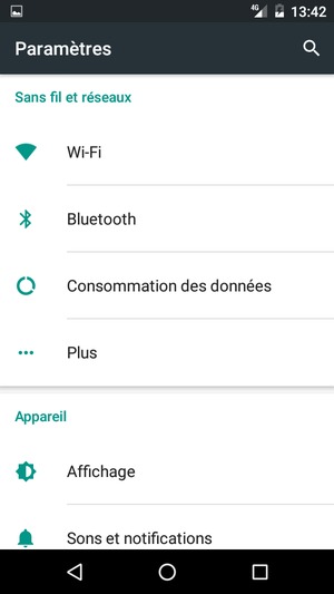 Sélectionnez Plus
