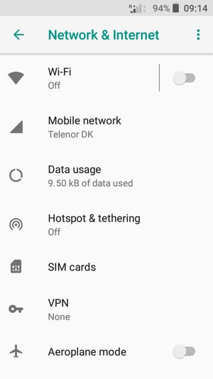 Select Hotspot & tethering
