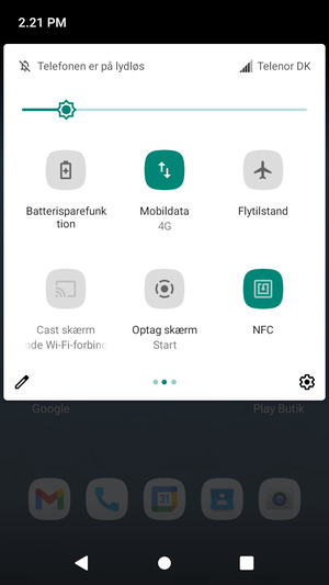 Vælg Batterisparefunktion