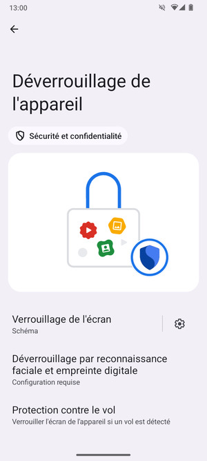Votre téléphone est maintenant sécurisé par un écran de verrouillage