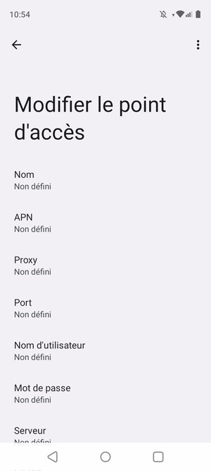 Saisissez les informations MMS