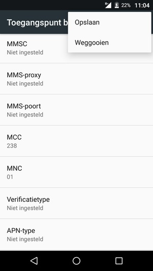 Selecteer Opslaan