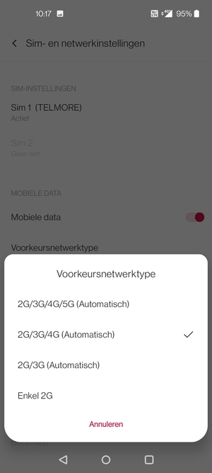 Selecteer uw voorkeursoptie