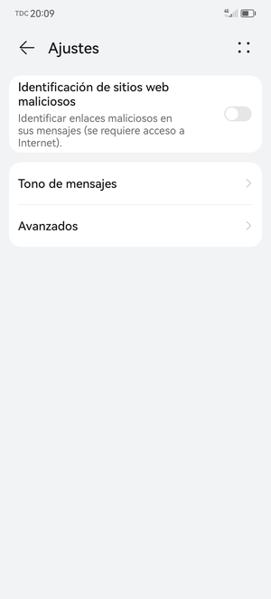 Seleccione Avanzados