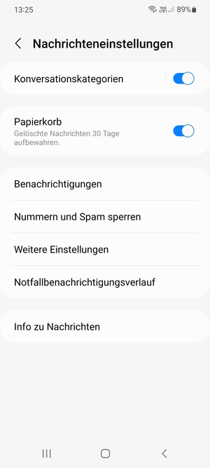 Wählen Sie Weitere Einstellungen
