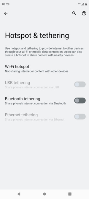 Select Wi-Fi hotspot