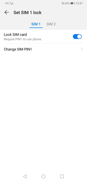 Your SIM PIN has been changed