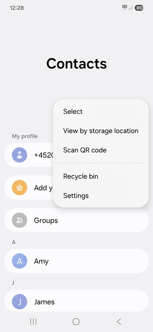 Select Settings