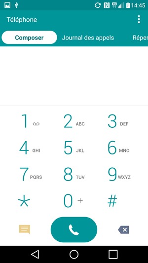 Appuyez longuement sur le numéro 1