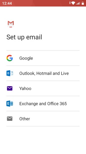 Select Outlook, Hotmail, and Live