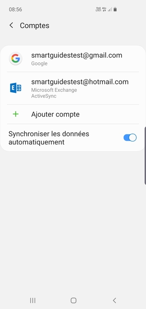 Sélectionnez votre compte Google