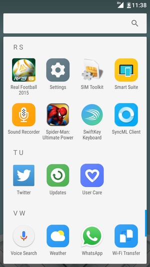 Scroll to and select Settings