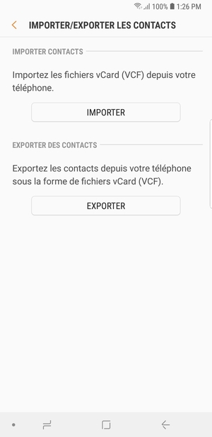 Sélectionnez IMPORTER
