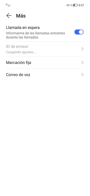 Seleccione Correo de voz