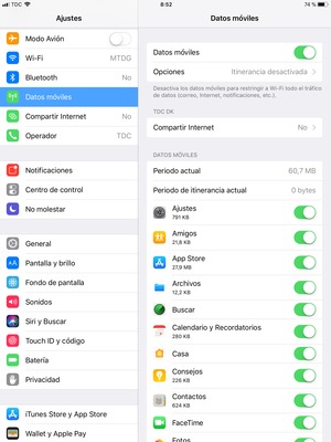Para cambiar el PIN de la tarjeta SIM, seleccione Datos móviles y Opciones