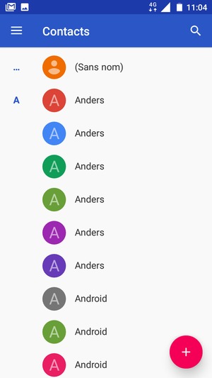 Sélectionnez le bouton du Menu