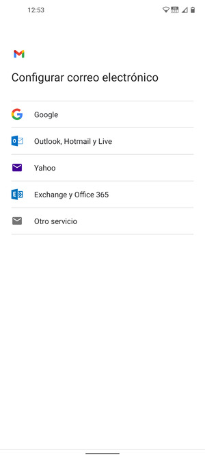 Seleccione Exchange y Office 365