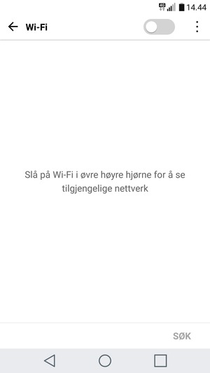 Slå på Wi-Fi