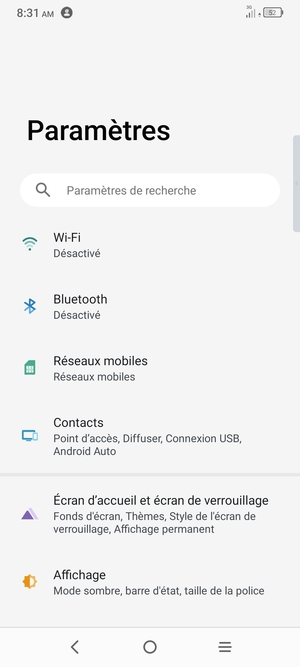 Sélectionnez Réseaux mobiles