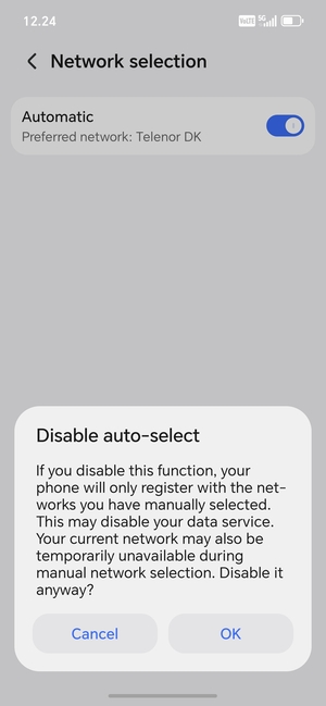 Select OK