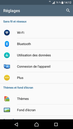 Sélectionnez Plus