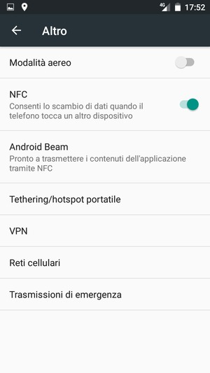 Seleziona Reti cellulari