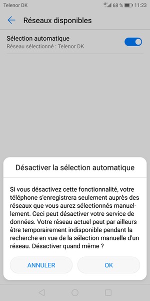 Sélectionnez OK
