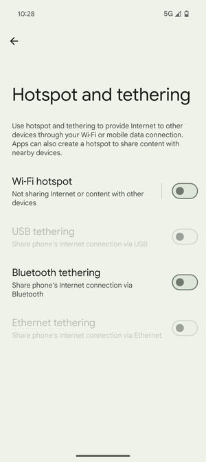 Select Wi-Fi hotspot