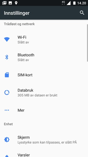 Velg Wi-Fi