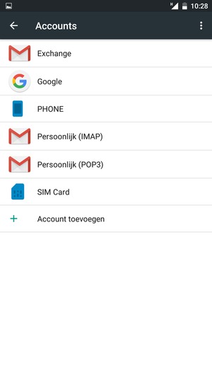 Selecteer Google