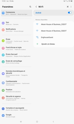 Sélectionnez le réseau sans fil auquel vous souhaitez vous connecter