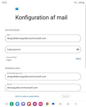 Indtast din adgangskode