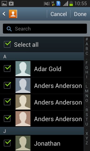 Select Done
