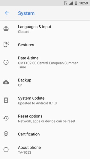 Select System update