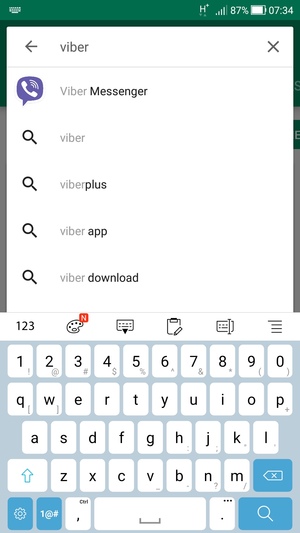 Enter the app name and select Search