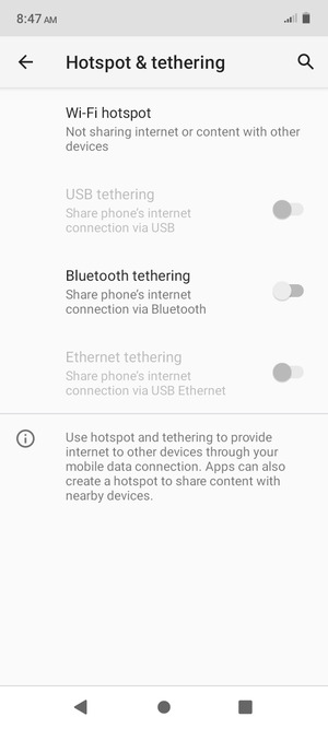 Select Wi-Fi hotspot