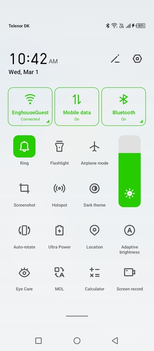 Turn off Wi-Fi and Bluetooth