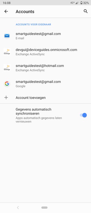 Selecteer uw Google-account