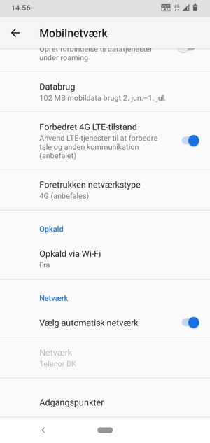 Scroll til og vælg Adgangspunkter