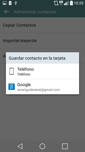Seleccione su cuenta Google