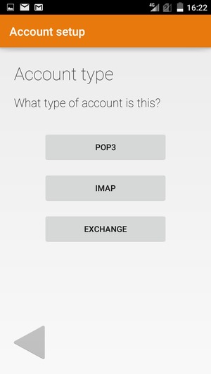 Select POP3 or IMAP