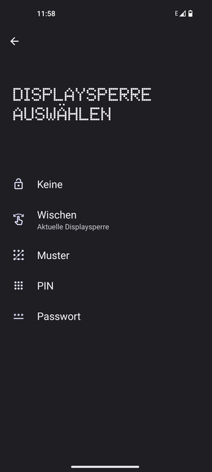 Wählen Sie Muster