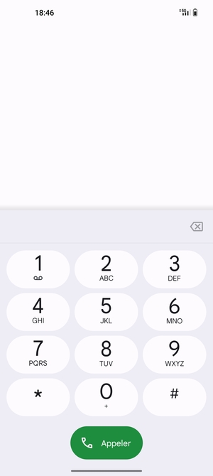Appuyez longuement sur le numéro 1