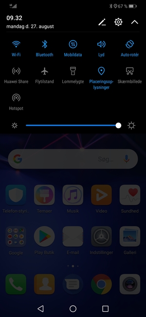 Slå Wi-Fi og Bluetooth fra