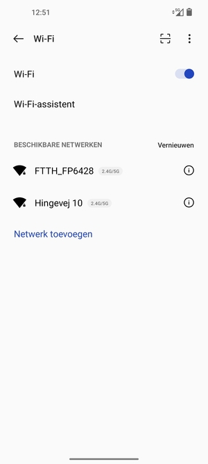 Selecteer het draadloze netwerk waarmee u verbinding wilt maken