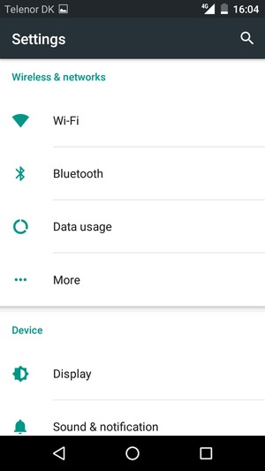 Select Wi-Fi
