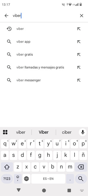 Introduzca el nombre de la aplicación y seleccione Buscar