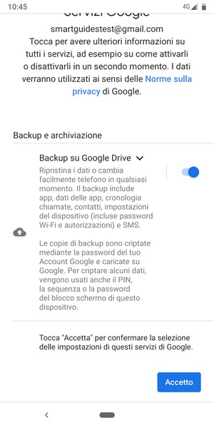 Seleziona Accetta