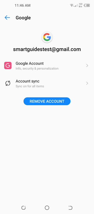 Select Account sync